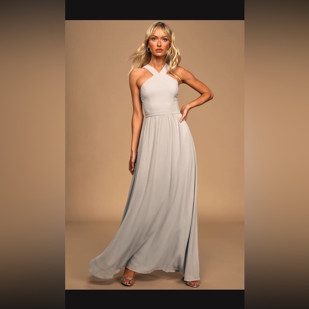 Grey wedding guest/bridesmaid dress. Never worn and now too small!